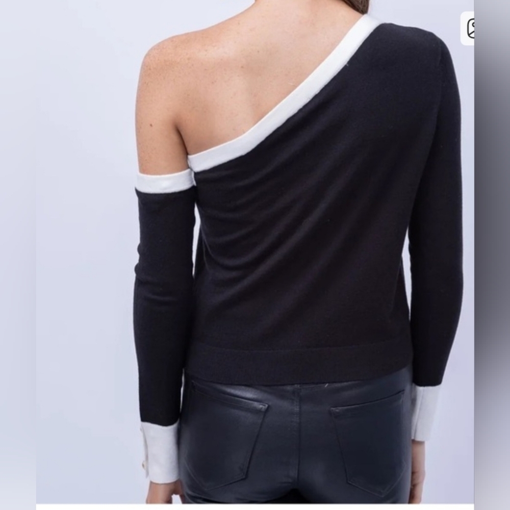L'Agence Maeve Off Shoulder Pullover - Picture 3 of 4
